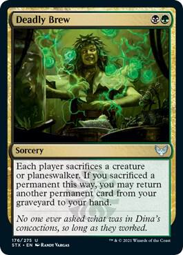 Deadly Brew card from Strixhaven: School of Mages