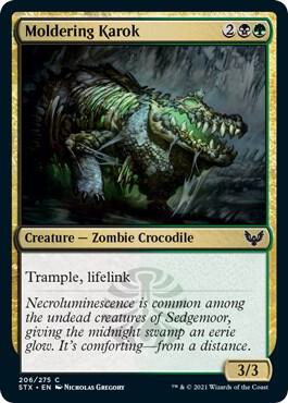 Moldering Karok card from Strixhaven: School of Mages
