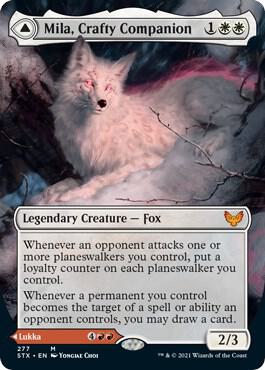 Mila, Crafty Companion (Borderless) card from Strixhaven: School of Mages