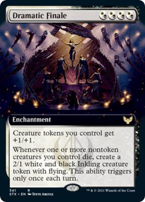Dramatic Finale (Extended Art) card from Strixhaven: School of Mages