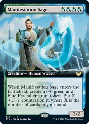 Manifestation Sage (Extended Art) card from Strixhaven: School of Mages
