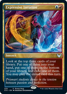 Expressive Iteration card from Promo Pack: Strixhaven