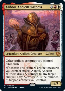 Alibou, Ancient Witness card from Commander 2021