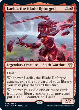 Laelia, the Blade Reforged card from Commander 2021