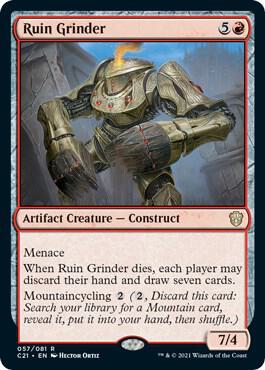 Ruin Grinder card from Commander 2021