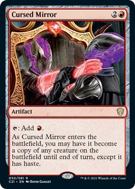 Cursed Mirror card from Commander 2021