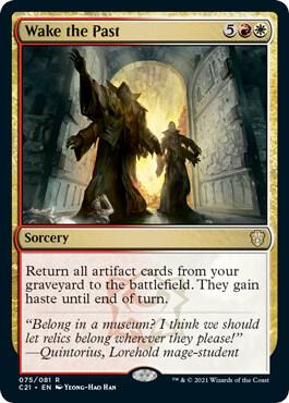 Wake the Past card from Commander 2021
