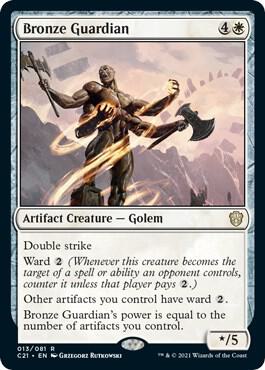 Bronze Guardian card from Commander 2021