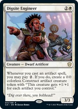 Digsite Engineer card from Commander 2021