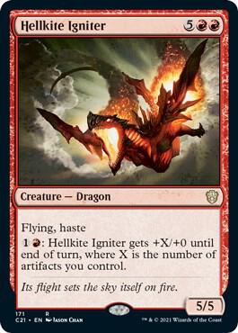 Hellkite Igniter card from Commander 2021