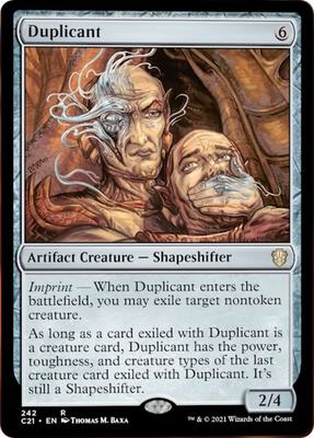 Duplicant card from Commander 2021