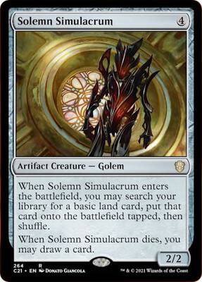 Solemn Simulacrum card from Commander 2021