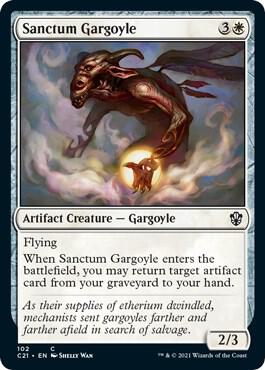 Sanctum Gargoyle card from Commander 2021