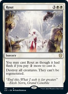 Rout card from Commander 2021