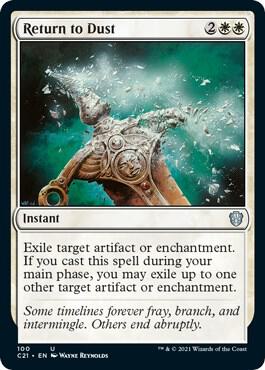 Return to Dust card from Commander 2021