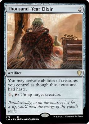 Thousand-Year Elixir card from Commander 2021