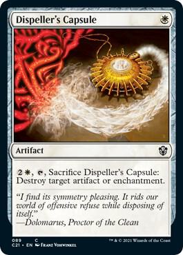 Dispeller's Capsule card from Commander 2021