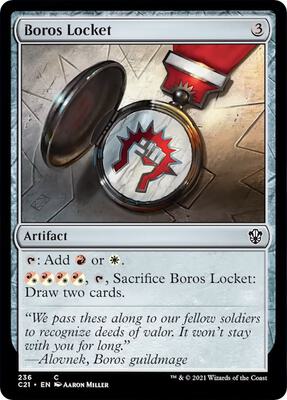 Boros Locket card from Commander 2021