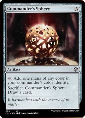 Commander's Sphere card from Commander 2021