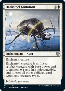 Darksteel Mutation card from Commander 2021