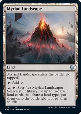 Myriad Landscape card from Commander 2021