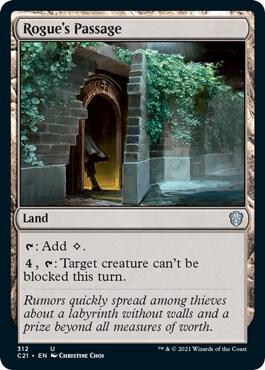 Rogue's Passage card from Commander 2021