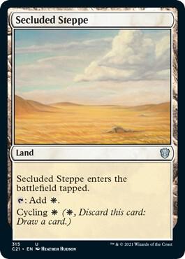 Secluded Steppe card from Commander 2021