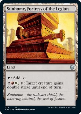 Sunhome, Fortress of the Legion card from Commander 2021