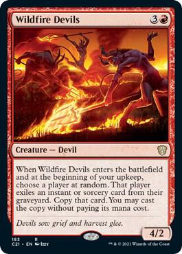 Wildfire Devils card from Commander 2021