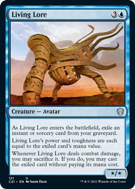 Living Lore card from Commander 2021