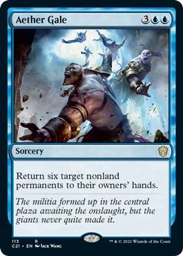 Aether Gale card from Commander 2021