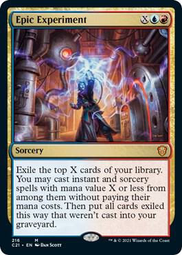 Epic Experiment card from Commander 2021