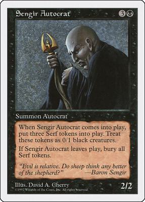 Sengir Autocrat card from Fifth Edition