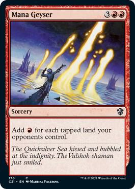 Mana Geyser card from Commander 2021