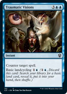 Traumatic Visions card from Commander 2021