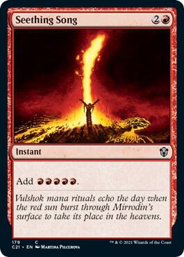 Seething Song card from Commander 2021