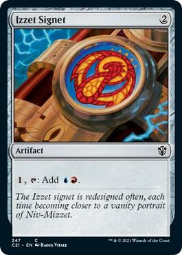Izzet Signet card from Commander 2021