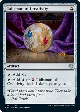 Talisman of Creativity card from Commander 2021