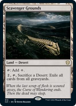 Scavenger Grounds card from Commander 2021