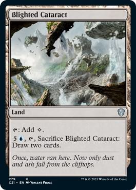 Blighted Cataract card from Commander 2021