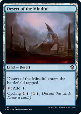 Desert of the Mindful card from Commander 2021