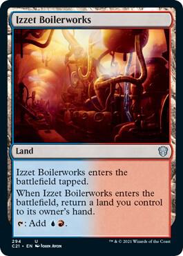 Izzet Boilerworks card from Commander 2021