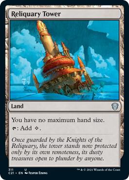 Reliquary Tower card from Commander 2021