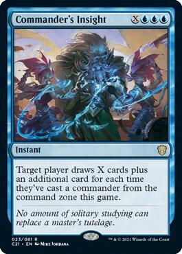 Commander's Insight card from Commander 2021