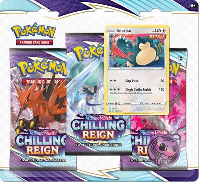 Chilling Reign 3 Pack Blister [Snorlax] card from SWSH06: Chilling Reign