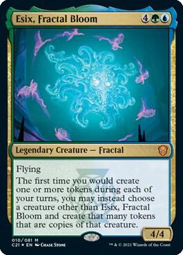 Esix, Fractal Bloom card from Commander 2021
