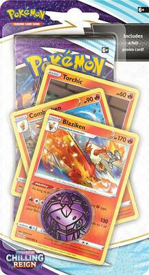 Chilling Reign Premium Checklane Blister [Blaziken] card from SWSH06: Chilling Reign