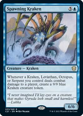 Spawning Kraken card from Commander 2021