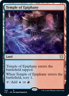 Temple of Epiphany card from Commander 2021
