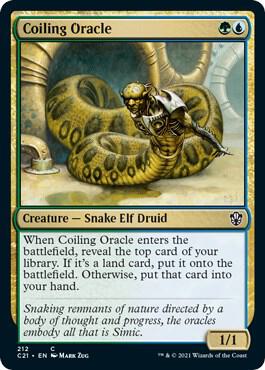 Coiling Oracle card from Commander 2021